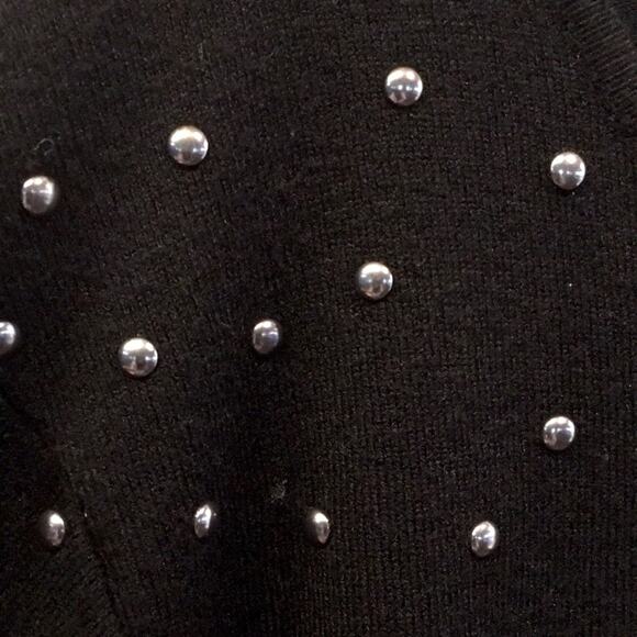 Sioni Woman black studded sweater. Sz 2X. NWT. - Picture 6 of 7